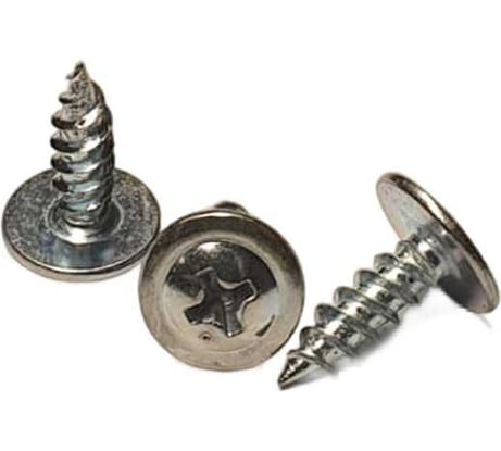 Саморез белый с прессшайбой оцинкованный 4.2x13 мм, ph2, 10 кг GSMETZ 1024213