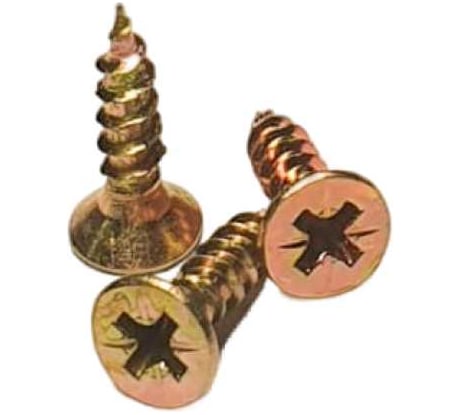 Саморез желтый универсальный оцинкованный с потайной головкой 4.0x16 мм, pz2, 10 кг GSMETZ 1034016