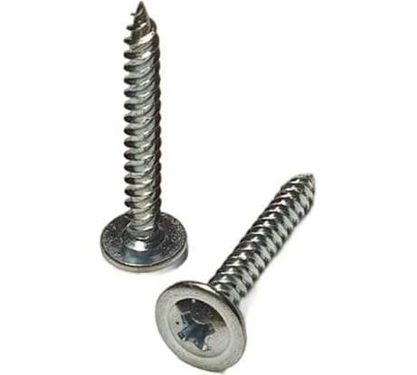 Саморез белый с прессшайбой оцинкованный 4,2x32 мм, ph2, 10 кг GSMETZ 1024232