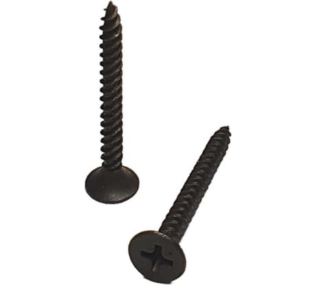 Саморез черный усиленный фосфатированный по металлу 3.5x35 мм, ph2, 10 кг GSMETZ 1013535