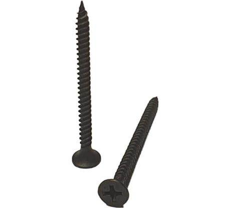 Саморез черный усиленный фосфатированный по металлу 3.5x51 мм, ph2, 10 кг GSMETZ 1013551