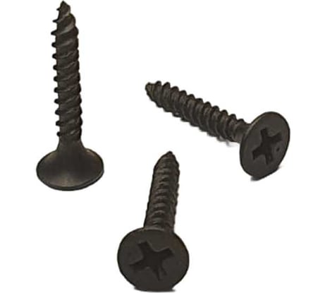 Саморез черный усиленный фосфатированный по металлу 3.5x25 мм, ph2, 10 кг GSMETZ 1013525