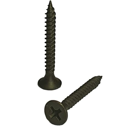 Саморез черный усиленный фосфатированный по металлу 3.5x32 мм, ph2, 10 кг GSMETZ 1013532