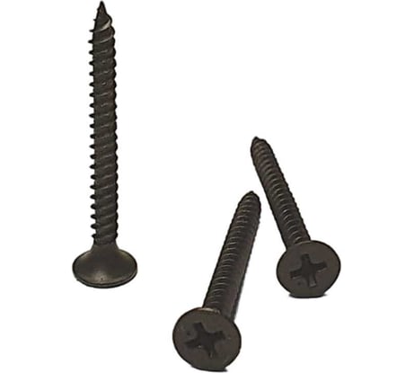 Саморез черный усиленный фосфатированный по металлу 3.5x41 мм, ph2, 10 кг GSMETZ 1013541