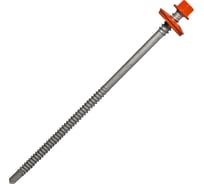 Саморез для сэндвич-панелей HARDWEX ТМ HWX5-P10-6.3/5.5x135 мм, св.№3, RUSPERT, RAL 2004, 100 шт. 5190000240607