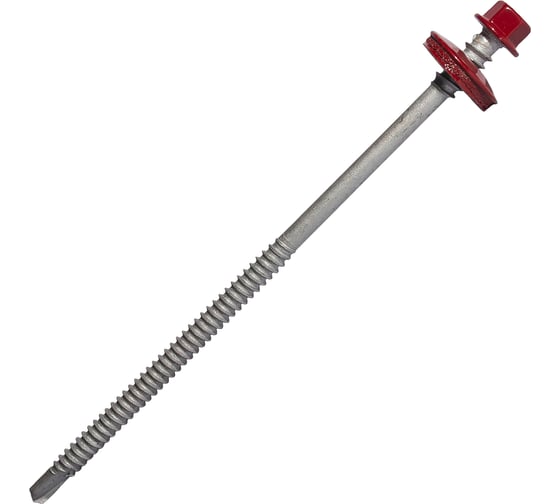 Саморез для сэндвич-панелей HARDWEX ТМ HWX5-P10-6.3/5.5x135 мм, св.№3, RUSPERT, RAL 3011, 100 шт. 5190000240645