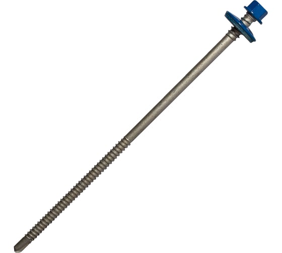 Саморез для сэндвич-панелей HARDWEX ТМ HWX5-P10-6.3/5.5x135 мм, св.№3, RUSPERT, RAL 5005, 100 шт. 5190000240676