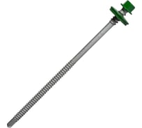 Саморез для сэндвич-панелей HARDWEX ТМ HWX5-P10-6.3/5.5x135 мм, св.№3, RUSPERT, RAL 6002, 100 шт. 5190000240706