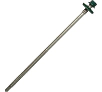 Саморез для сэндвич-панелей HARDWEX ТМ HWX5-P10-6.3/5.5x160 мм, св.№3, RUSPERT, RAL 6005, 50 шт. 5190002407411