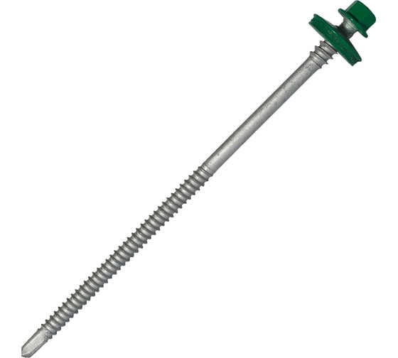 Саморез для сэндвич-панелей HARDWEX ТМ HWX5-P10-6.3/5.5x135 мм, св.№3, RUSPERT, RAL 6029, 100 шт. 5190002407138 1