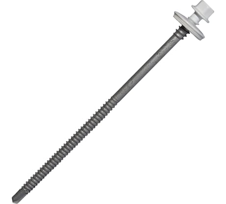 Саморез для сэндвич-панелей HARDWEX ТМ HWX5-P10-6.3/5.5x135 мм, св.№3, RUSPERT, RAL 9003, 100 шт. 5190002407206
