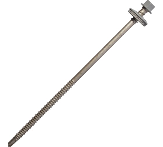 Саморез для сэндвич-панелей HARDWEX ТМ HWX5-P10-6.3/5.5x160 мм, св.№3, RUSPERT, RAL 7004, 50 шт. 5190002407435