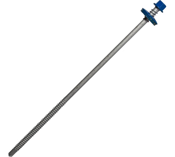 Саморез для сэндвич-панелей HARDWEX ТМ HWX5-P10-6.3/5.5x190 мм, св.№3, RUSPERT, RAL 5005, 50 шт. 5190002407664