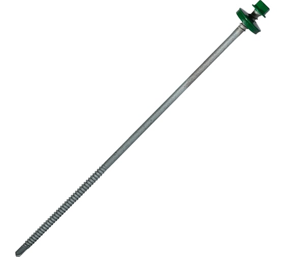 Саморез для сэндвич-панелей HARDWEX ТМ HWX5-P10-6.3/5.5x190 мм, св.№3, RUSPERT, RAL 6029, 50 шт. 5190002407718