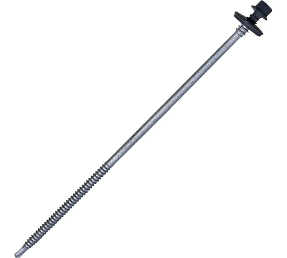 Саморез для сэндвич-панелей HARDWEX ТМ HWX5-P10-6.3/5.5x190 мм, св.№3, RUSPERT, RAL 7024, 50 шт. 5190002407749