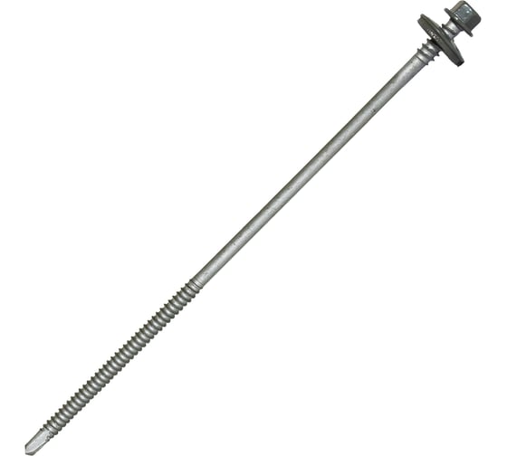Саморез для сэндвич-панелей HARDWEX ТМ HWX5-P10-6.3/5.5x190 мм, св.№3, RUSPERT, RAL 7005, 50 шт. 5190002407732