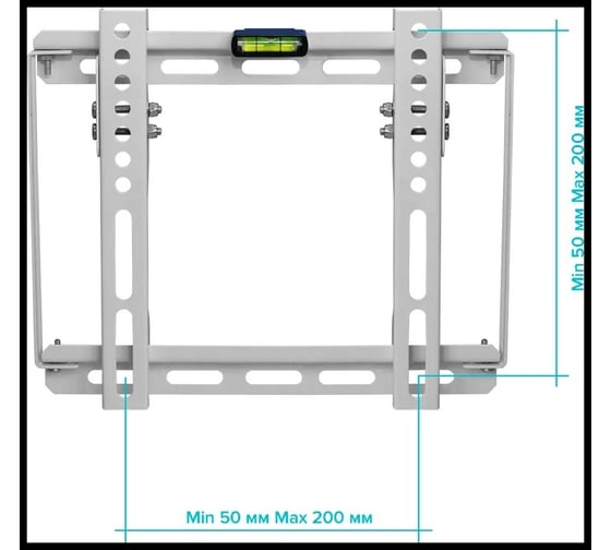 Фиксированный кронштейн для ТВ Absolute Comfort 13-43" белый АС-3-3/2