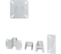 Поворотный кронштейн для ТВ Absolute Comfort 20 кг, 10-32", белый АС-1-2/2 3