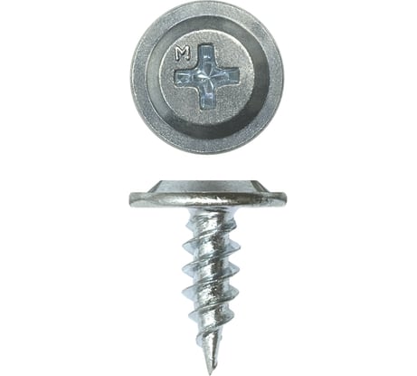 Саморез Daxmer с прессшайбой ПШ 4,2x13 острый цинк усиленный 1000 шт 00-00463376