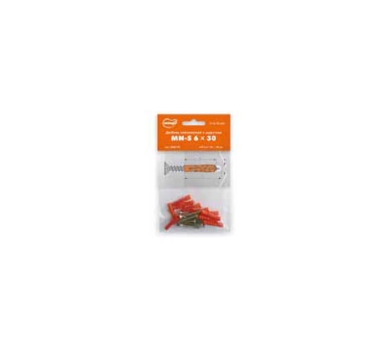 Нейлоновый дюбель с шурупом 6х30 Mungo MN-S 10 шт. 1380077B