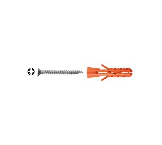 Нейлоновый дюбель с шурупом 8х40 Mungo MN-S 6 шт. 1380078B