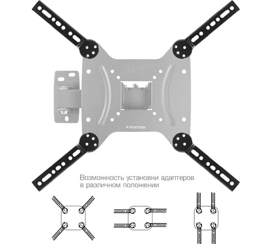 Комплект адаптеров KROMAX ADAPTER-400 black 90374