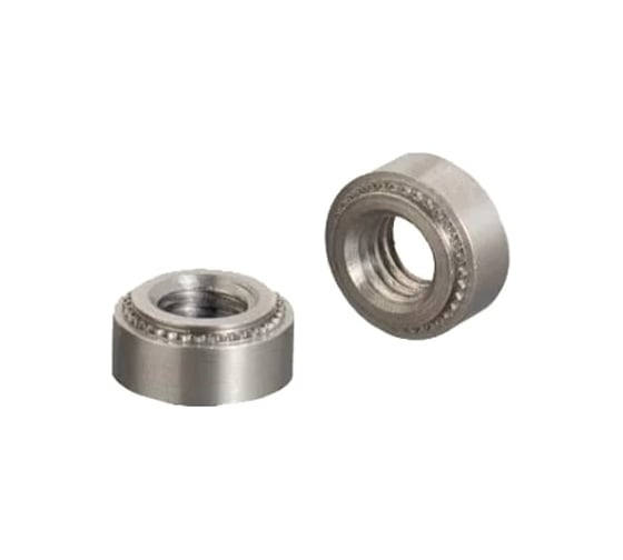 Круглая запрессовочная гайка ЦКИ S М5-2 1,4 мм, Ц, 100 шт. 33703 1