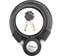 Трос-замок STELS 87708 длина 1200 мм, диаметр 12 мм, черный LU073547