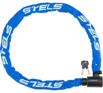 Цепь-замок STELS 85803 в тканевой оплетке с ключом, 6x1200 мм, синий LU059779