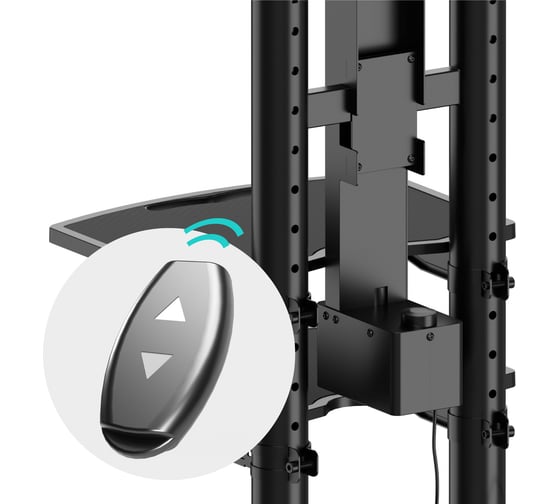 Моторизированная мобильная стойка для телевизора 50"-86" ONKRON TS1881E-B