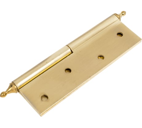 Петля Левша ALTEZTA 1007 120х75х2,5 мм, накладная, с короной, золото матовое, левая У1-7680.ЗМл