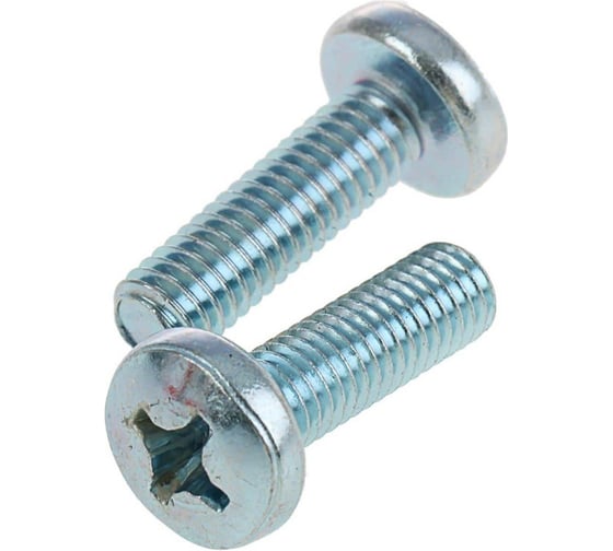 Винт с полукруглой головкой Tech-Krep DIN 7985, цинк, M6x10, 700 шт. 133545 1