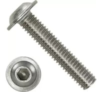 Винт с полукруглой головкой с фланцем и внутренним шестигранником Tech-Krep М8x35 мм, 10.9, 250 шт. 153043