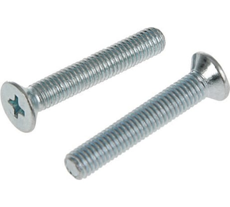 Винт с потайной головкой Tech-Krep DIN 965, цинк, M6x60, 200 шт. 125159
