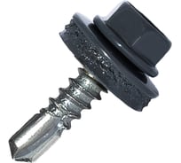 Саморез кровельный по металлу HARDWEX ТМ HWX4-W-P7-4.8x19 мм, св.№2, RAL 7024, 250 шт. 5190000000621