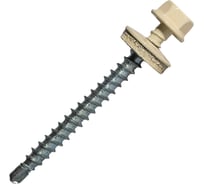 Саморез кровельный по дереву HARDWEX ТМ HWX2-W-P5-4.8x50 мм, св.№1, RAL 1015, 200 шт. 5190000002250