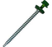 Саморез кровельный по дереву HARDWEX ТМ HWX2-W-P5-4.8x70 мм, св.№1, RAL 6002, 100 шт. 5190000023347