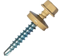 Саморез кровельный по дереву HARDWEX ТМ HWX2-W-P5-4.8x70 мм, св.№1, RAL 1014, 100 шт. 5190000023217