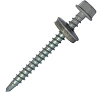 Саморез кровельный по дереву HARDWEX ТМ HWX2-W-P5-4.8x50 мм, св.№1, RAL 7004, 200 шт. 5190000023088