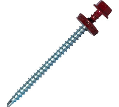 Саморез кровельный по дереву HARDWEX ТМ HWX2-W-P5-4.8x70 мм, св.№1, RAL 3011, 100 шт. 5190000023286