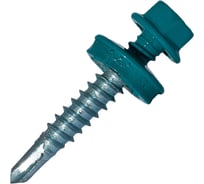 Саморез кровельный по металлу HARDWEX ТМ HWX7-W-P9-5.5x32 мм, св.№3, RAL 5021, 200 шт. 5190000239946