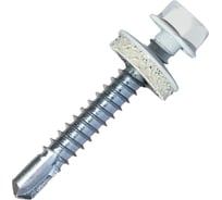 Саморез кровельный по металлу HARDWEX ТМ HWX7-W-P9-5.5x38 мм, св.№3, RAL 9010, 150 шт. 5190000240362