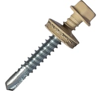 Саморез кровельный по металлу HARDWEX ТМ HWX7-W-P9-5.5x38 мм, св.№3, RAL 1015, 150 шт. 5190000240126