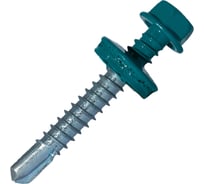 Саморез кровельный по металлу HARDWEX ТМ HWX7-W-P9-5.5x38 мм, св.№3, RAL 5021, 150 шт. 5190000240232