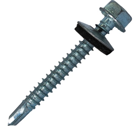 Саморез кровельный по металлу HARDWEX ТМ HWX7-W-P9-6.3x50 мм, св.№3, цинк, 100 шт. 5190000240539