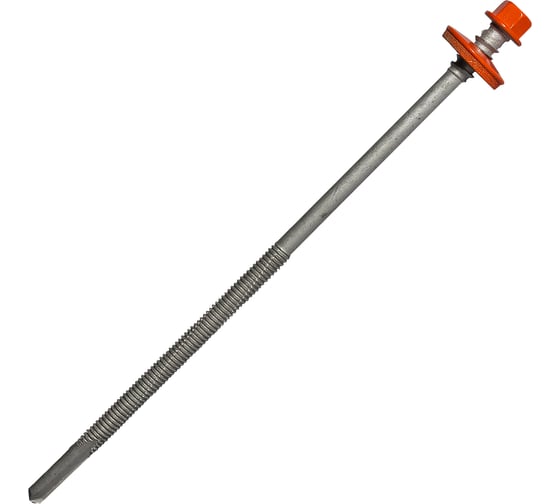 Саморез для сэндвич-панелей HARDWEX ТМ HWX16-P20-6.3/5.5x160 мм, св.№6, RUSPERT, RAL 2004, 50 шт. 5190002408487