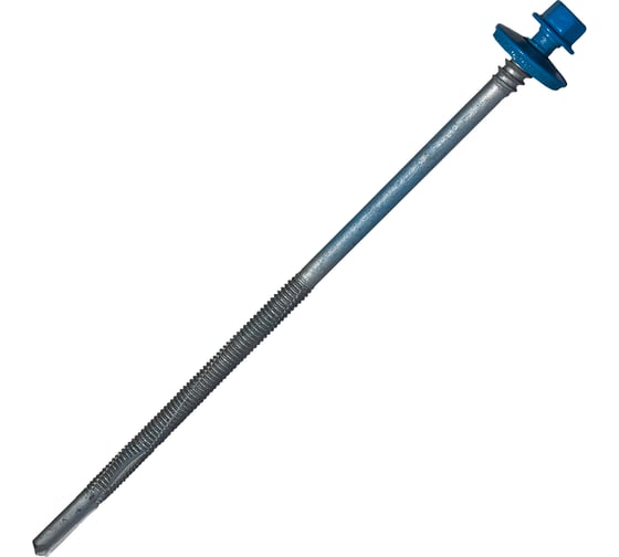 Саморез для сэндвич-панелей HARDWEX ТМ HWX16-P20-6.3/5.5x160 мм, св.№6, RUSPERT, RAL 5015, 50 шт. 5190002408562