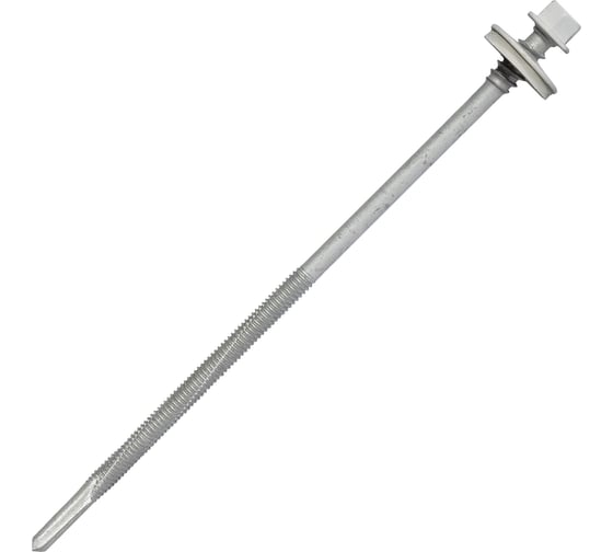 Саморез для сэндвич-панелей HARDWEX ТМ HWX16-P20-6.3/5.5x160 мм, св.№6, RUSPERT, RAL 9010, 50 шт. 5190002408708