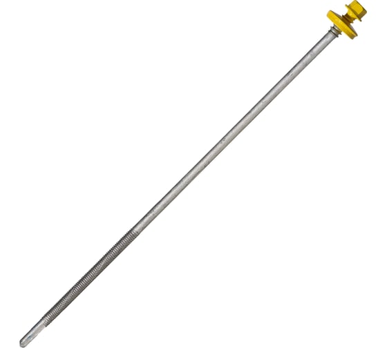 Саморез для сэндвич-панелей HARDWEX ТМ HWX16-P20-6.3/5.5x240 мм, св.№6, RUSPERT, RAL 1018, 50 шт. 5190024091469