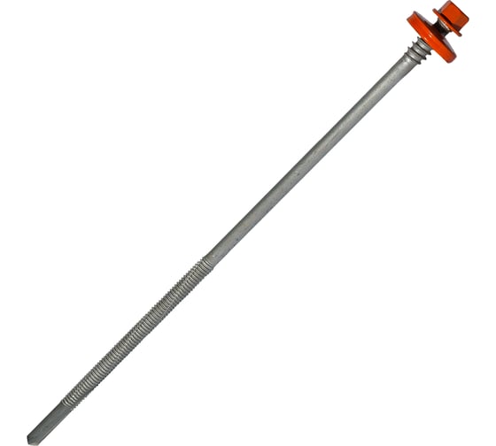 Саморез для сэндвич-панелей HARDWEX ТМ HWX16-P20-6.3/5.5x190 мм, св.№6, RUSPERT, RAL 2004, 50 шт. 5190002408777